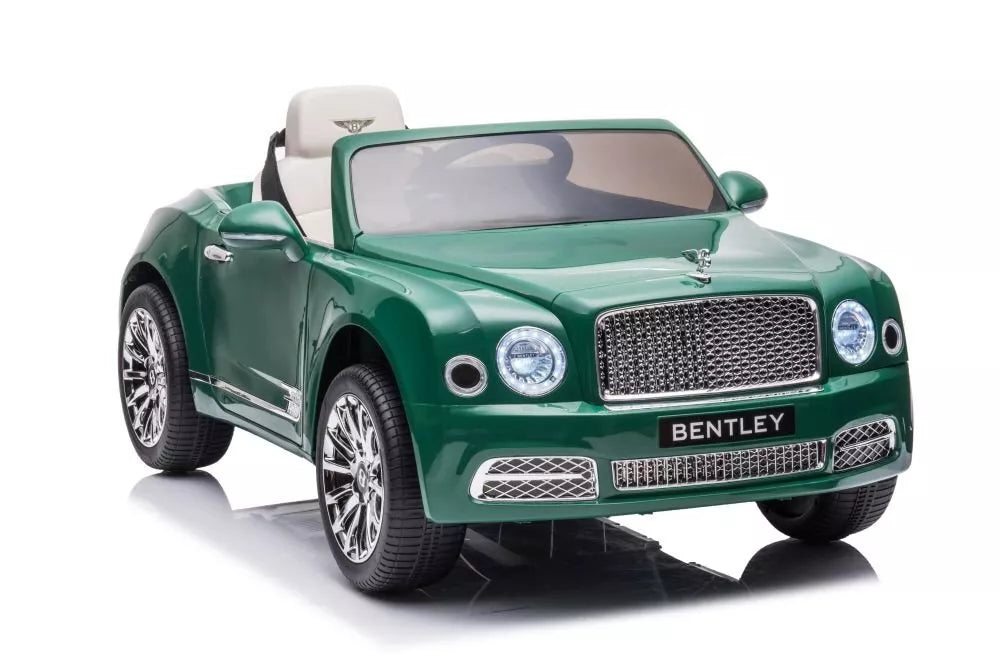 akumuliatorinis vaikiškas automobilis Bentley Mulsanne, žalia spalva